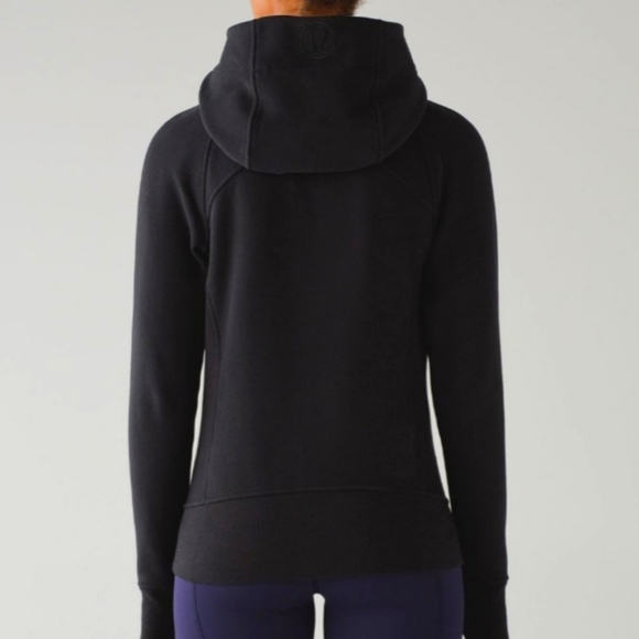 SOLD Lululemon Scuba Hoodie  Light Cotton Fleece size 10 in Black - Picture 5 of 7